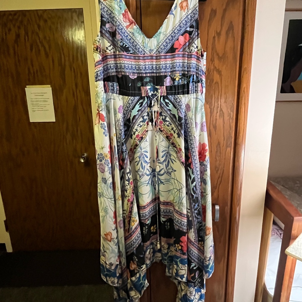 Floral Maxi Dress with Multicolor Patterns